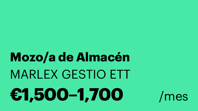 Mozo/a de Almacén
