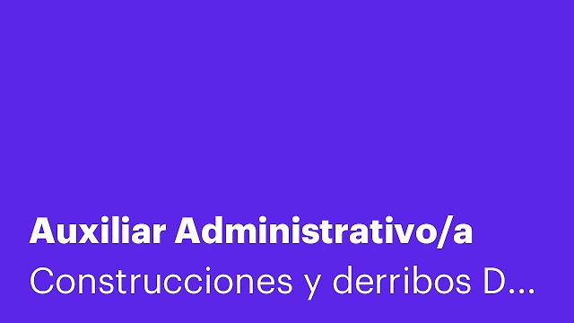 Auxiliar Administrativo/a