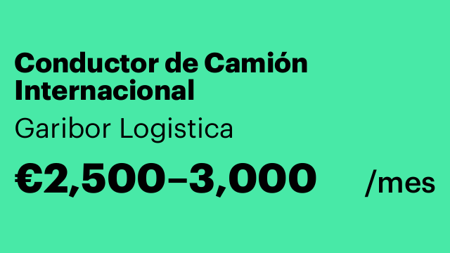 Conductor de Camión Internacional