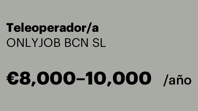 Teleoperador/a
