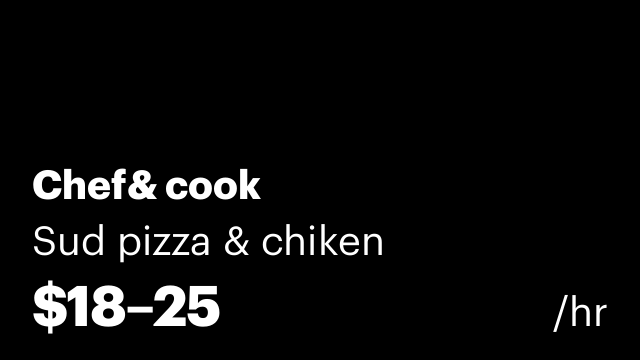 Chef& cook