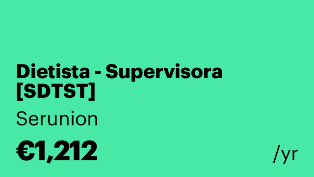 Dietista - Supervisora [SDTST]