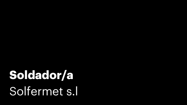 Soldador/a