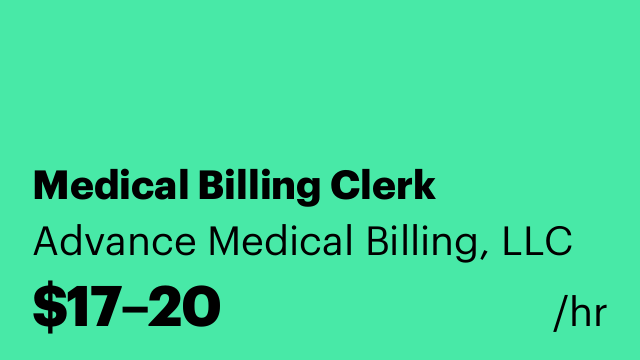 Medical Billing Clerk