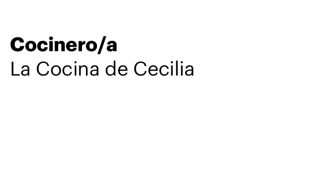 Cocinero/a