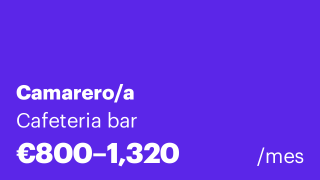 Camarero/a