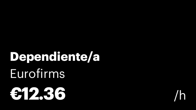 Dependiente/a