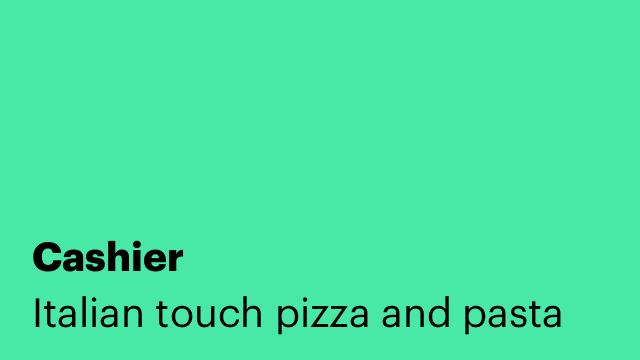 Cashier