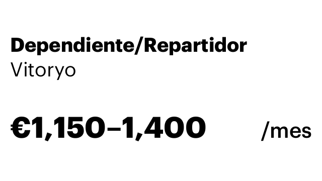 Dependiente/Repartidor