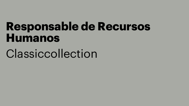 Responsable de Recursos Humanos