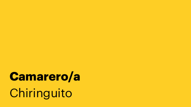 Camarero/a