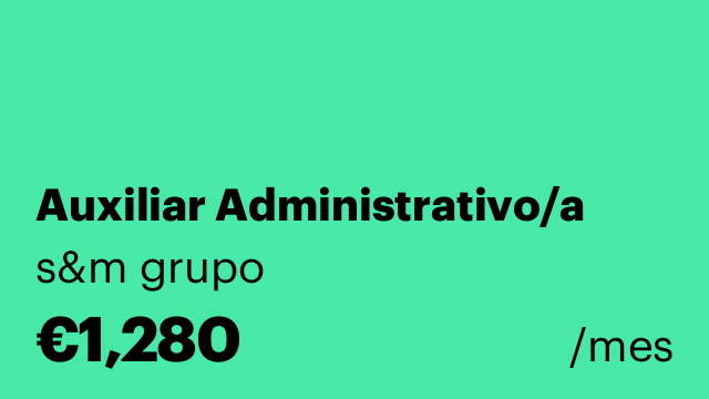Auxiliar Administrativo/a