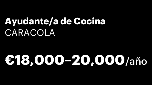 Ayudante/a de Cocina