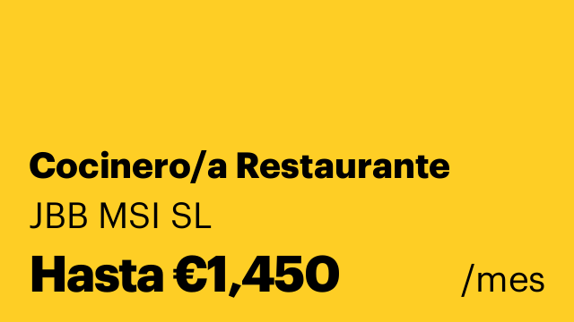 Cocinero/a Restaurante