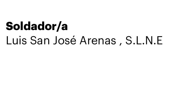 Soldador/a