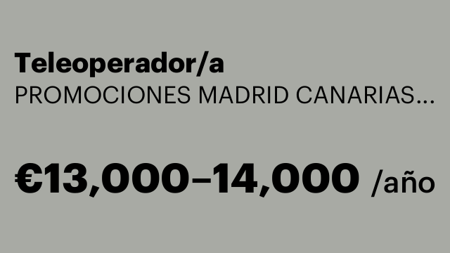 Teleoperador/a