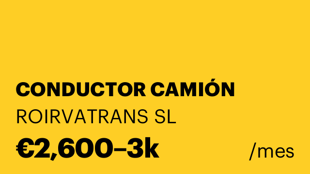 CONDUCTOR CAMIÓN