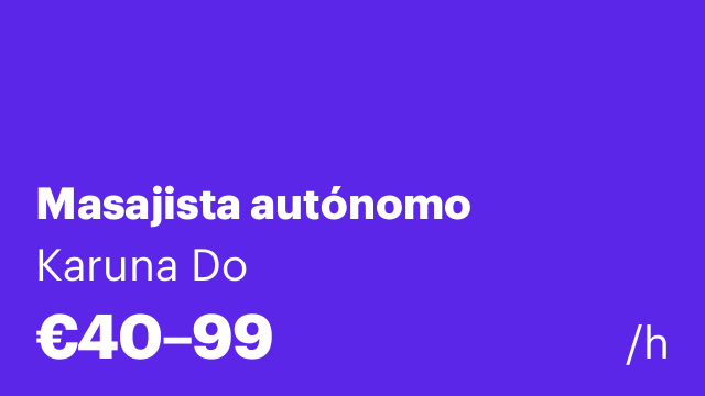 Masajista autónomo