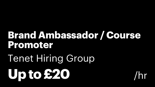Brand Ambassador / Course Promoter
