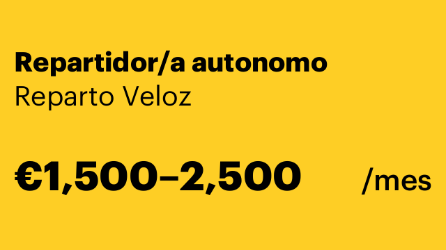 Repartidor/a autonomo