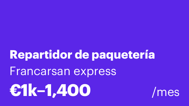 Repartidor de paquetería