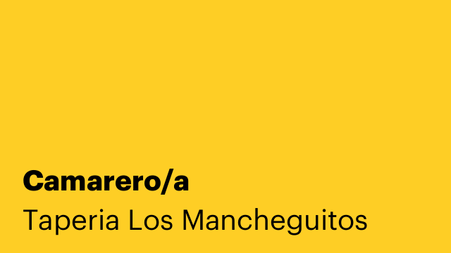 Camarero/a