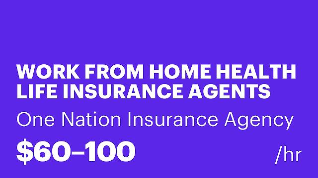 WORK FROM HOME HEALTH LIFE INSURANCE AGENTS FFM CERTIFIED $400 Per Day