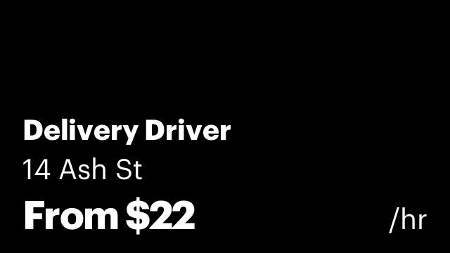 Delivery Driver