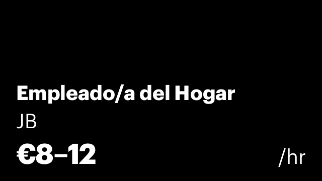 Empleado/a del Hogar