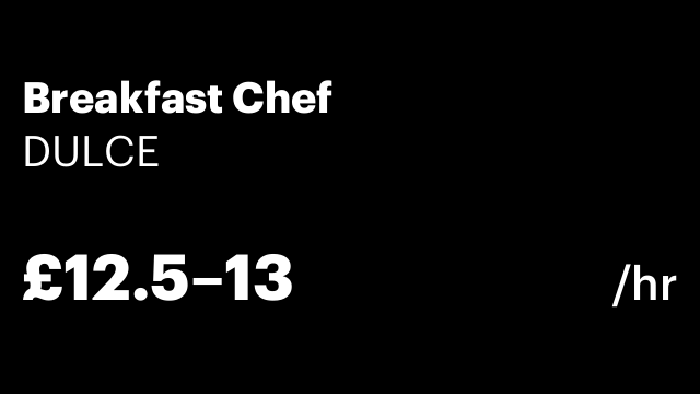 Breakfast Chef