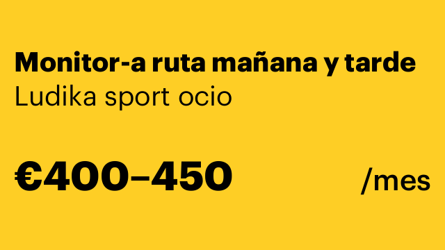 Monitor-a ruta mañana y tarde