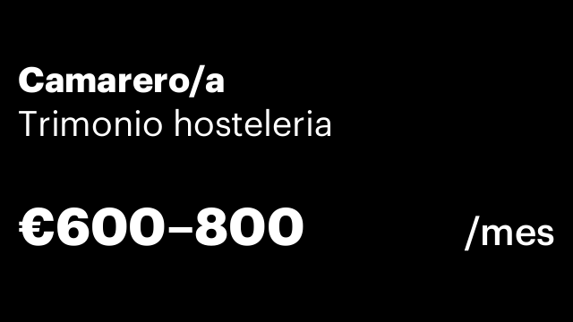 Camarero/a