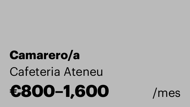 Camarero/a
