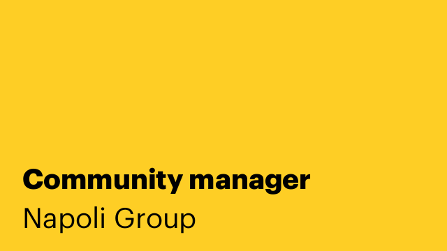 Community manager