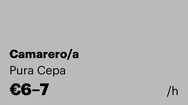Camarero/a
