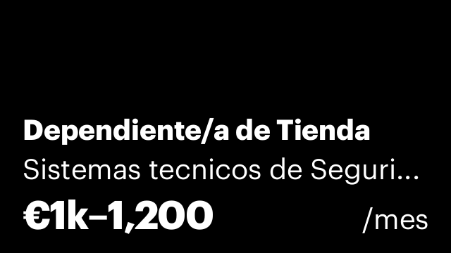 Dependiente/a de Tienda