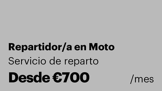 Repartidor/a en Moto