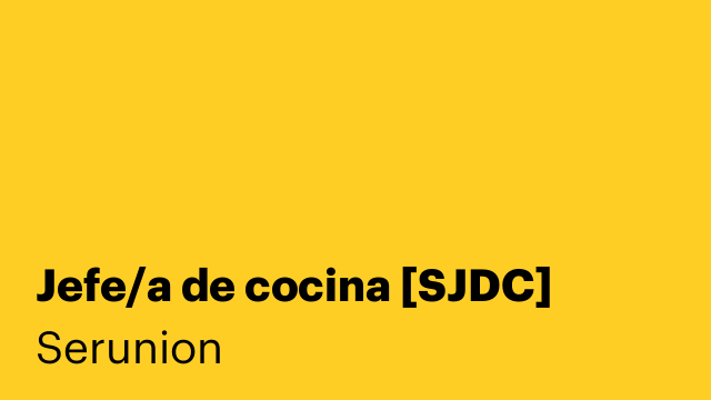 Jefe/a de cocina [SJDC]
