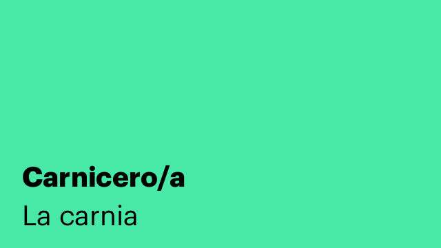 Carnicero/a