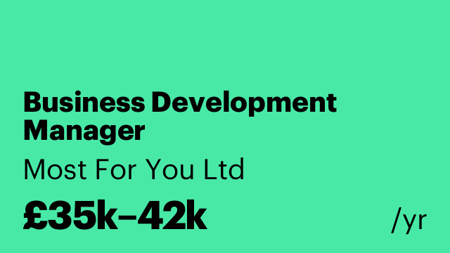 Business Development Manager