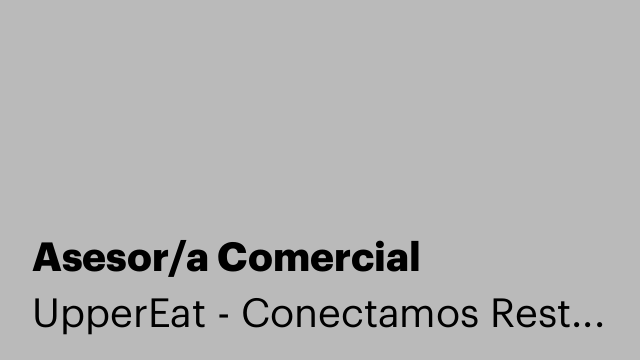 Asesor/a Comercial