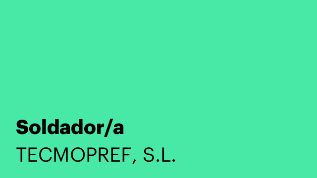 Soldador/a
