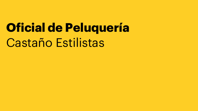 Oficial de Peluquería