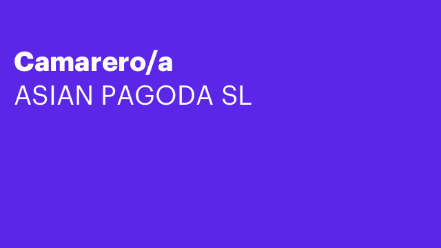 Camarero/a