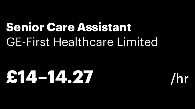 Senior Care Assistant