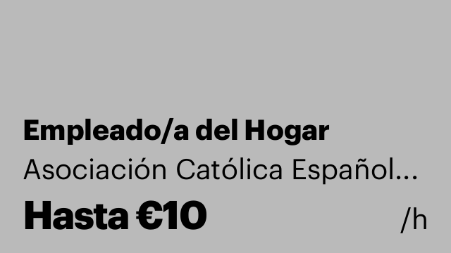 Empleado/a del Hogar