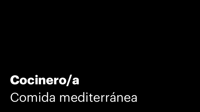 Cocinero/a