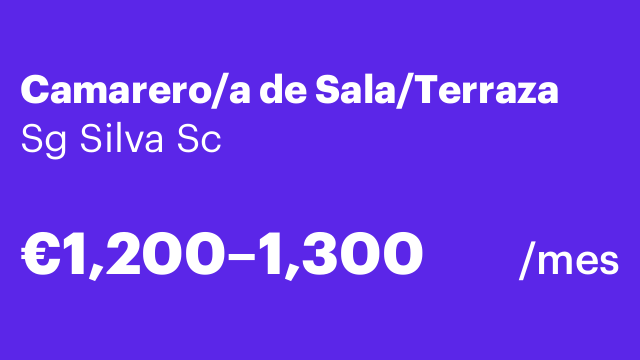Camarero/a de Sala/Terraza