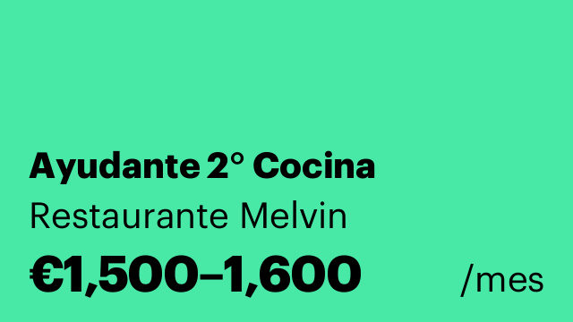 Ayudante 2° Cocina