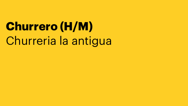 Churrero (H/M)